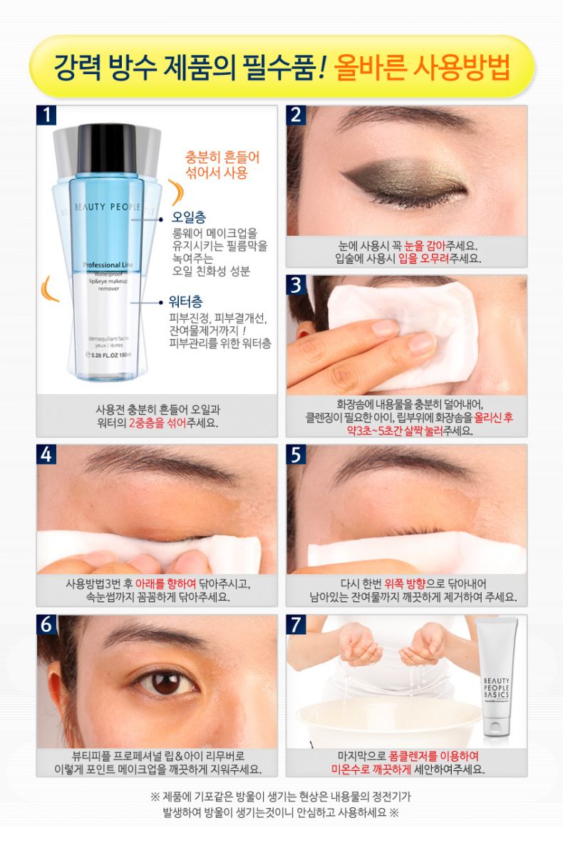 Beauty People Professional Line Waterproof Lip & Eye Makeup Remover